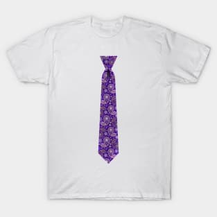 Purple Paisley Tie T-Shirt